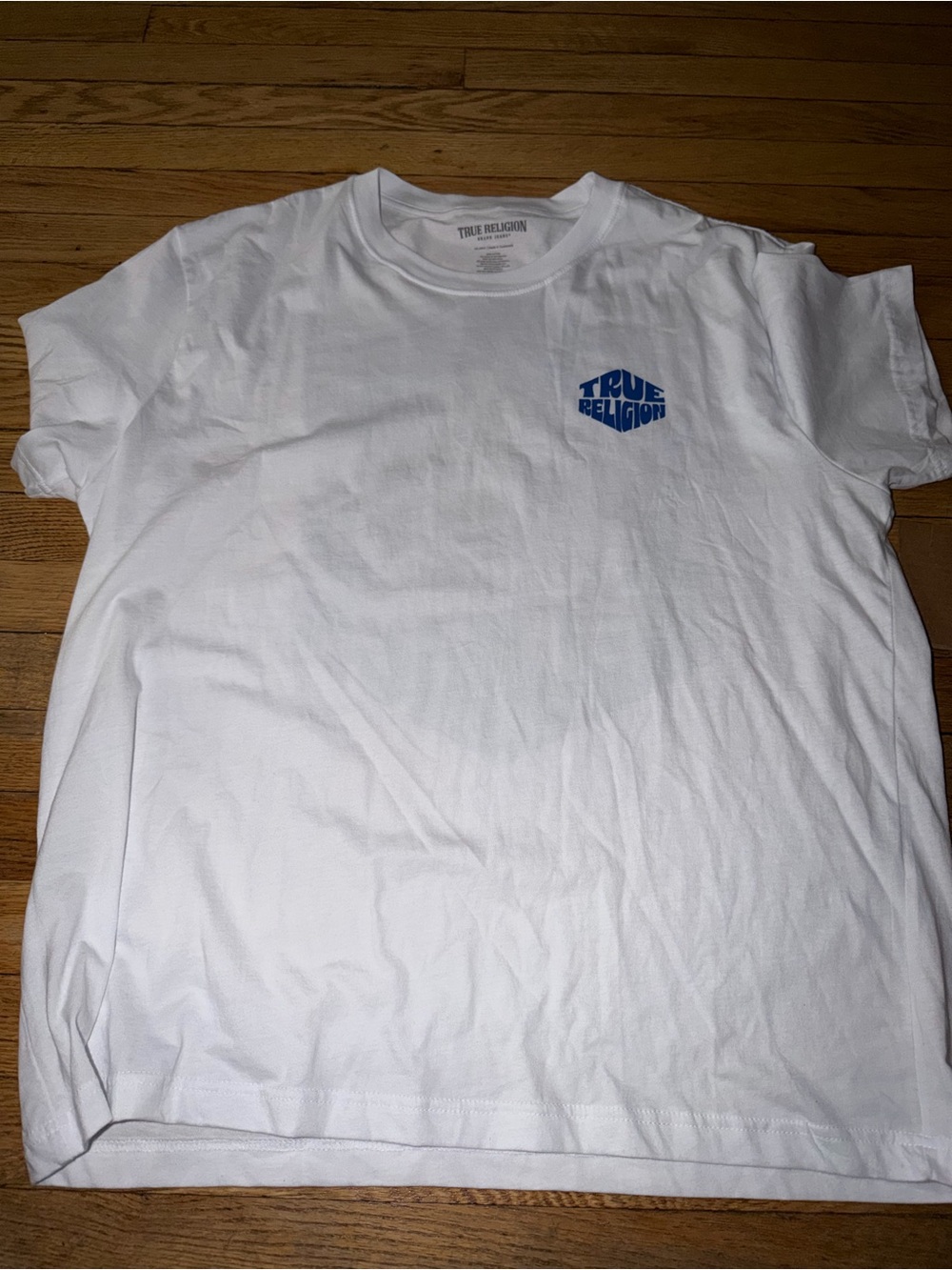 True Religion Men’s White Logo Crew Neck T-Shirt xxl